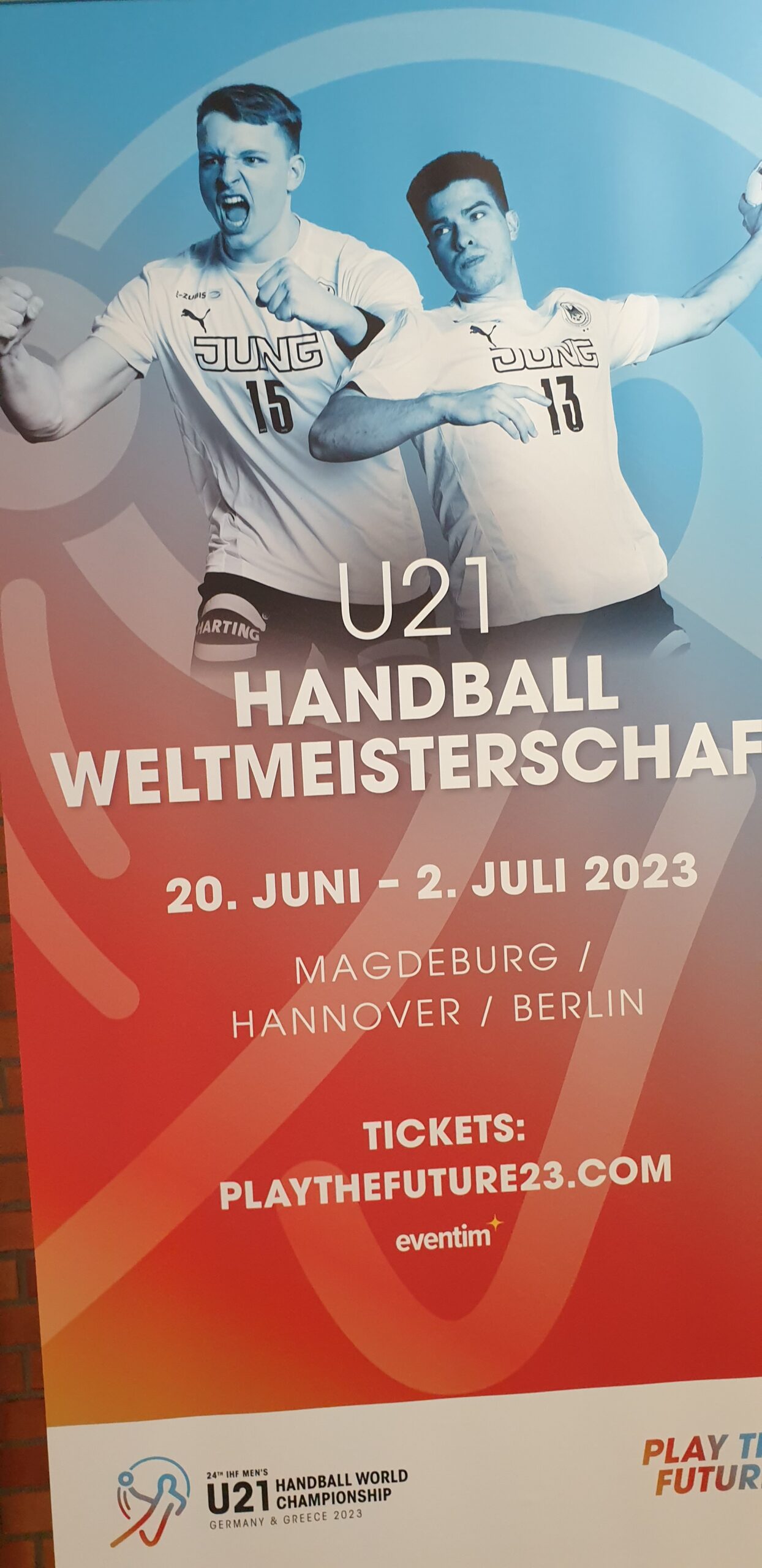 Jahrgang lila besucht U21 Handball WM